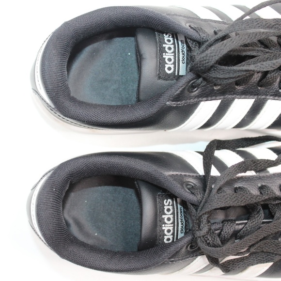 Adidas Cloudfoam Advantage 3 White Stripe Sneakers - Picture 7 of 8